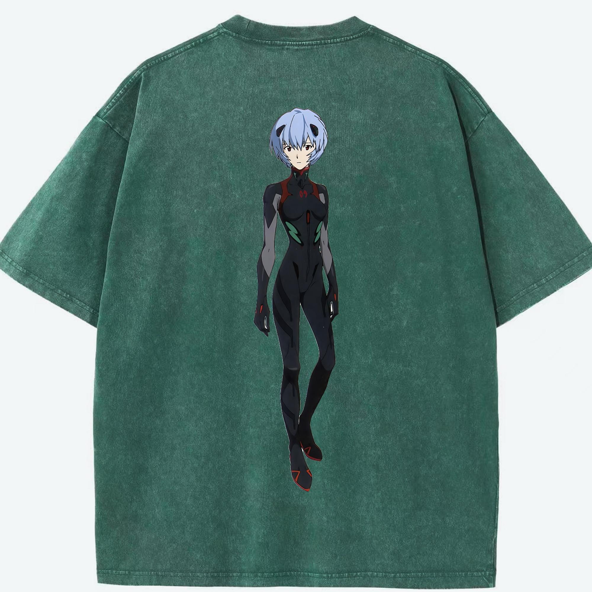 （画像用） EVA 新世紀エヴァンゲリオン 綿100% ヴィンテージ風 半袖Tシャツ（背面プリント）